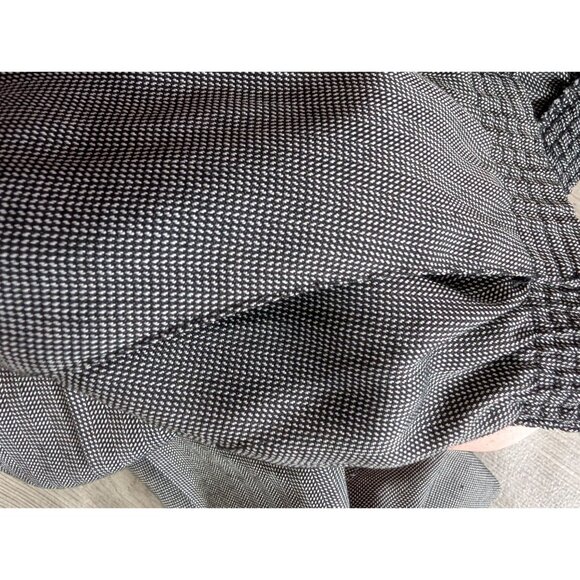 Briggs Womens Plus Size 18W Elastic Waist Gray Black Checkered Pants - Picture 4 of 5